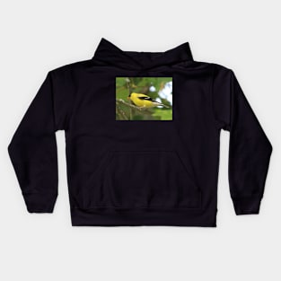 American Goldfinch Brightening Up The Woods Kids Hoodie